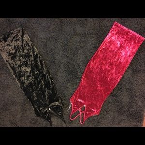 Size xs red and black dresses